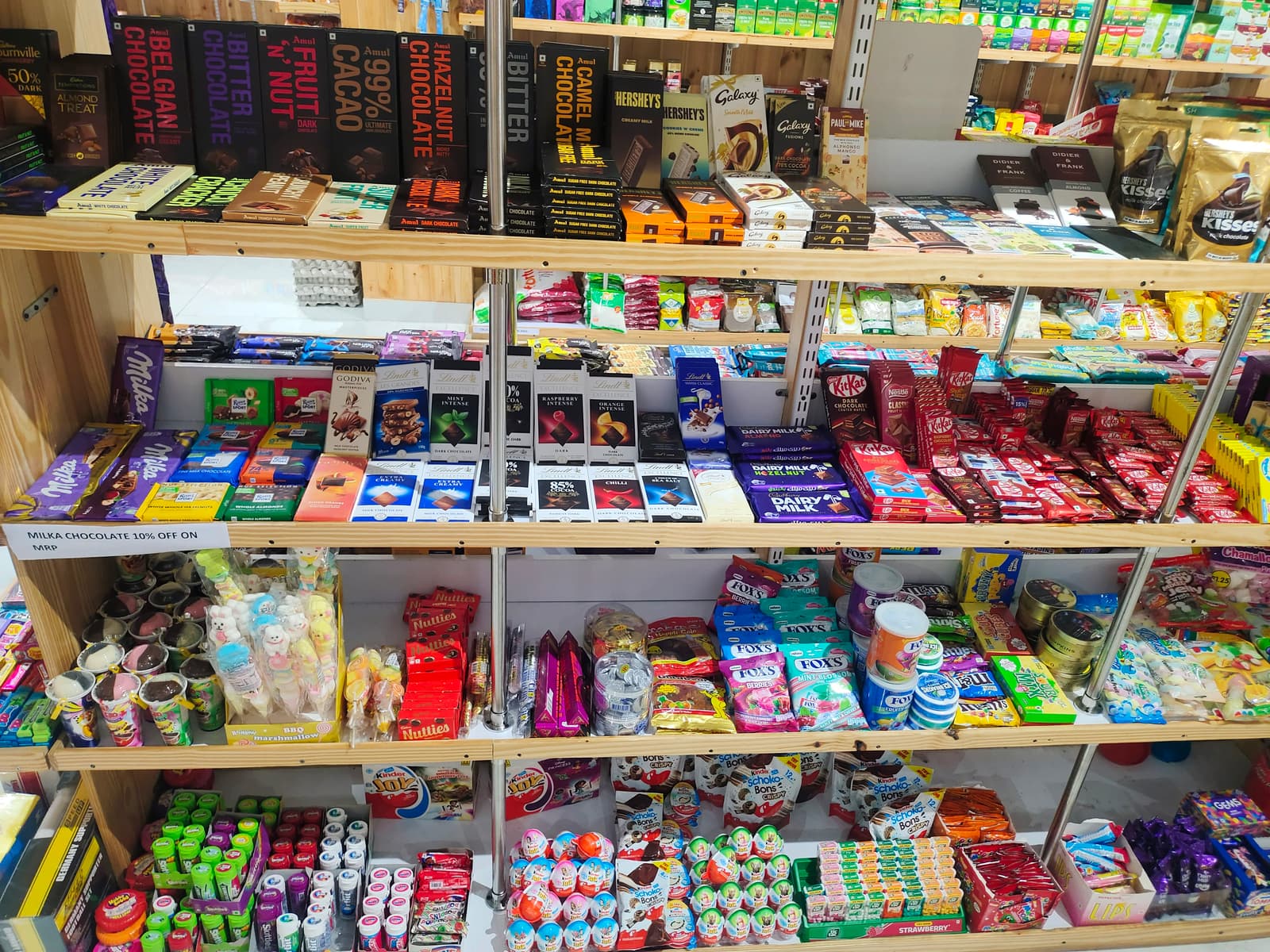 Chocolate display section
