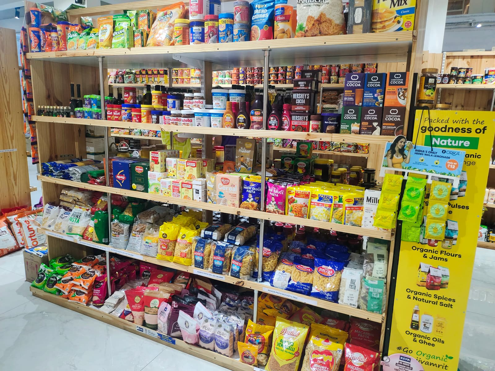 Another angle of the snacks section