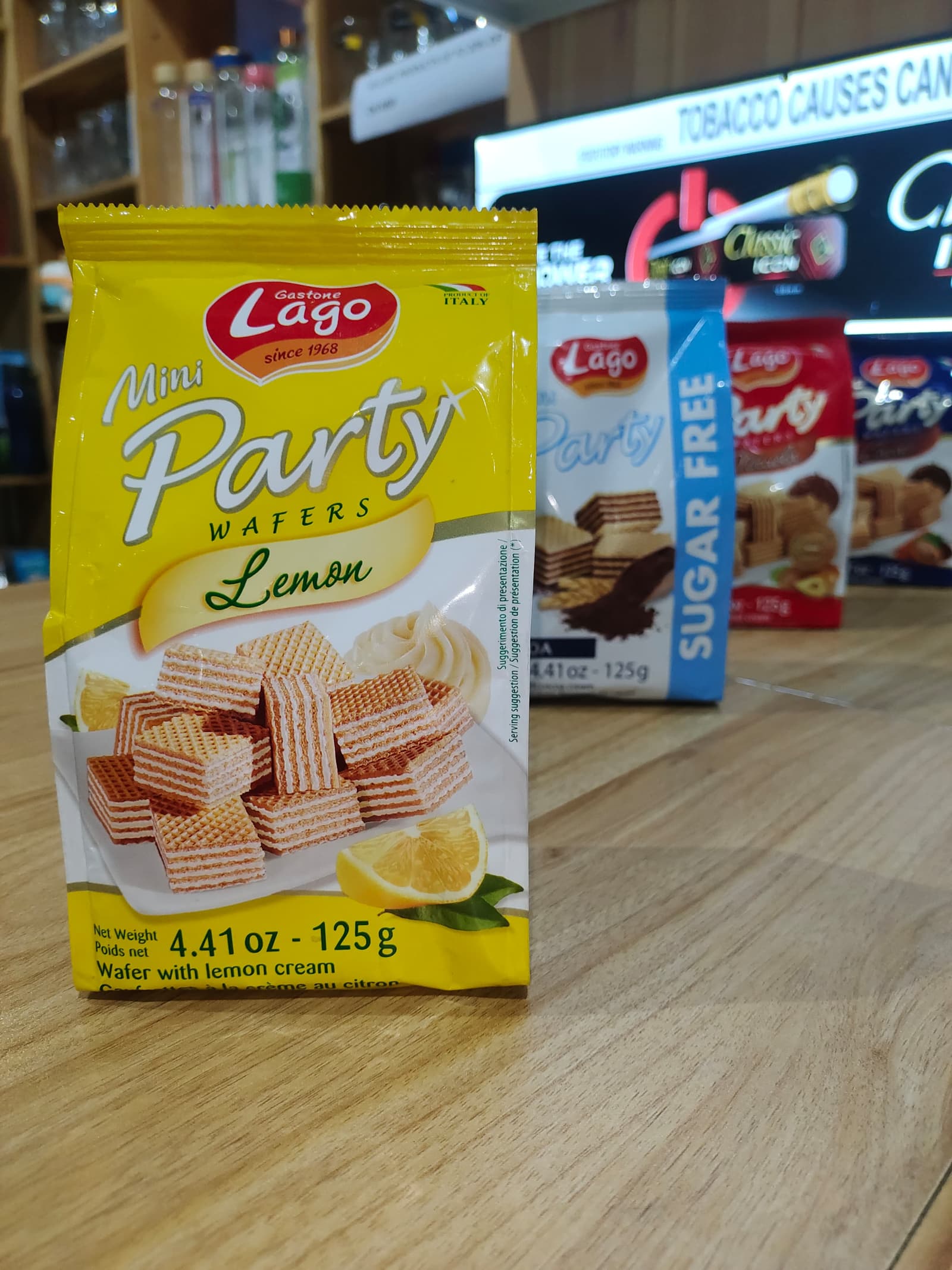 Buy Lago Mini Party Wafers Lemon in Dehradun | Jackson Grocery Store